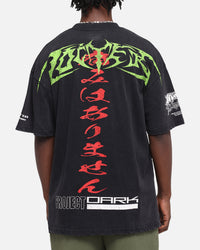Loiter Project Dark Vintage T-Shirt Black Acidwash