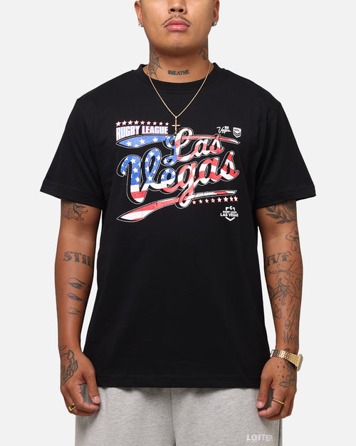 Tidwell NRL 2025 Las Vegas Round Flag T-Shirt Black