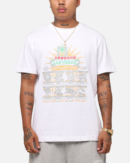 Tidwell NRL 2025 Las Vegas Round Sign T-Shirt White