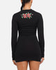Ed Hardy Women's Panther Long Sleeve Dress Black