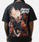 73Studio Marvel Ghost Rider Fire Vintage T-Shirt Black Acidwash