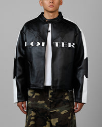 Loiter Engine Vegan Leather Jacket Black