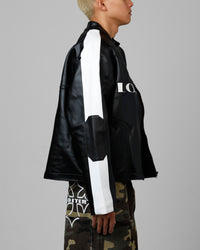 Loiter Engine Vegan Leather Jacket Black