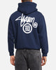 S Double Shawn Dot Zip Through Hoodie Washed Navy