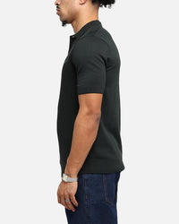 Fred Perry Waffle Stitch Knitted Shirt Green