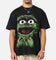 American Thrift X Sesame Street Oscar The Grouch Grail Heavy T-Shirt Black
