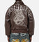 Ed Hardy Shinjuku Leather Jacket Brown