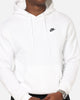 Nike Club Pullover Fleece Hoodie White/White/Black