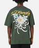 Ed Hardy Golden Bloom T-Shirt Pine Green