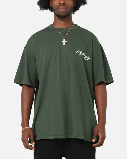 Ed Hardy Golden Bloom T-Shirt Pine Green