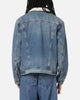 Levi Strauss And Co Relaxed Fit Sherpa Trucker Jacket Blue