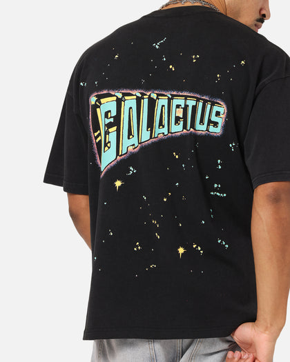 73Studio Marvel Fantastic Four Galactus Universe T-Shirt Black Acidwash