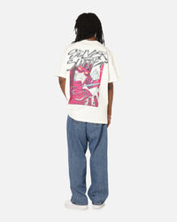 73Studio Marvel Fantastic Four Silver Surfer Heavy T-Shirt Off White