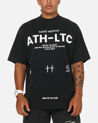Saint Morta Athltc T-Shirt Washed Black