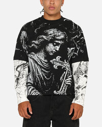Saint Morta Crossbearer Layer Long Sleeve T-Shirt Vintage Black