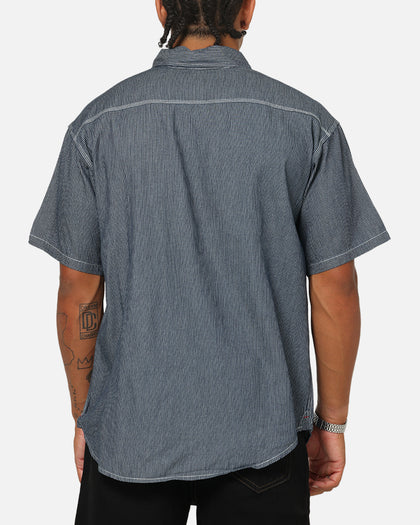 S Double Union Work Button Up Shirt Stripe