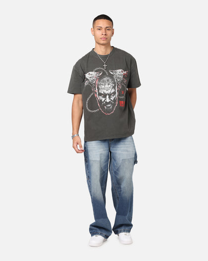 Culture Kings X WWE Bron Breaker Heavy T-Shirt Black Wash