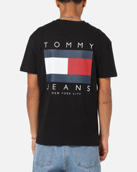 Tommy Jeans Regular Flag Graphic T-Shirt Black