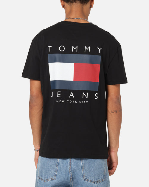 Tommy Jeans Regular Flag Graphic T-Shirt Black