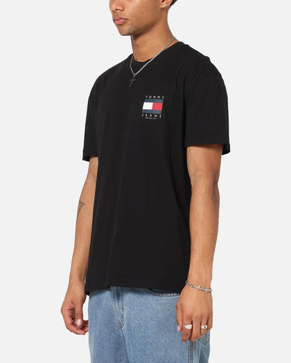 Tommy Jeans Regular Flag Graphic T-Shirt Black