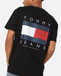 Tommy Jeans Regular Flag Graphic T-Shirt Black