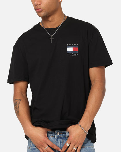 Tommy Jeans Regular Flag Graphic T-Shirt Black