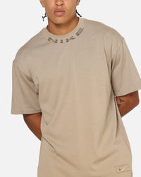 Nike Sportswear Collar Print T-Shirt Khaki