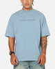 Saint Morta Conviction Mock Neck T-Shirt Denim Blue
