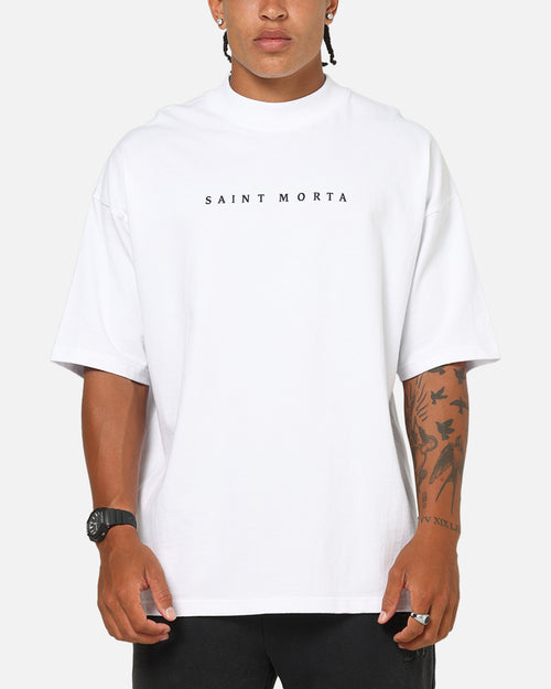 Saint Morta Conviction Mock Neck T-Shirt White