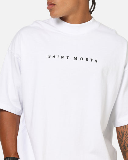 Saint Morta Conviction Mock Neck T-Shirt White