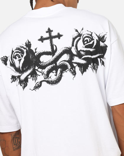 Saint Morta Conviction Mock Neck T-Shirt White