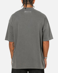 Saint Morta Vigil Mock Neck T-Shirt Washed Charcoal