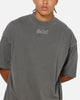 Saint Morta Vigil Mock Neck T-Shirt Washed Charcoal
