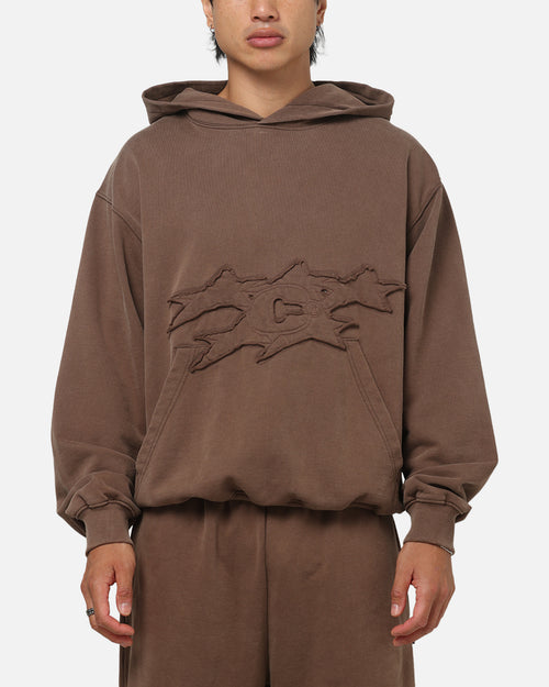 Carre Prime Hoodie Washed Brown