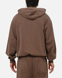 Carre Prime Hoodie Washed Brown