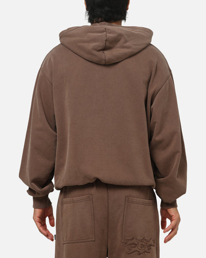 Carre Prime Hoodie Washed Brown