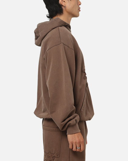Carre Prime Hoodie Washed Brown
