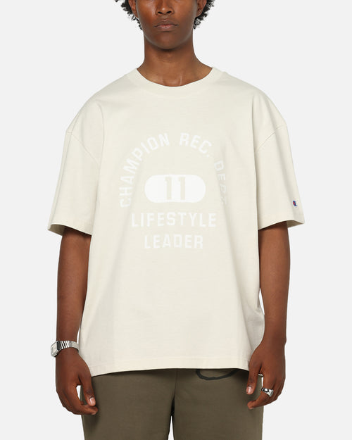 Champion Heritage Flocked Graphic T-Shirt Ivory