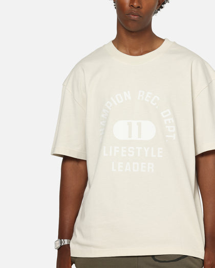 Champion Heritage Flocked Graphic T-Shirt Ivory