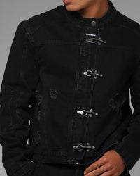 Loiter Thrasher Jacket Washed Black
