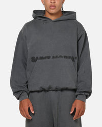 Saint Morta Apocalypse Boxy Hoodie Washed Charcoal