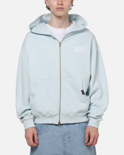 Carre Signature Zip Hoodie Light Blue