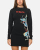 Ed Hardy Women's Dragon Long Sleeve Mini Dress Black