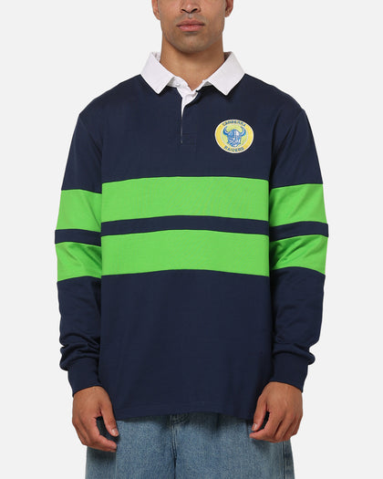 Bleacher Athletic Canberra Raiders NRL Legacy Rugby Polo Shirt Navy