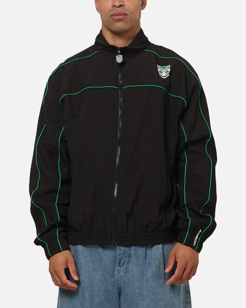 Bleacher Athletic New Zealand Warriors NRL Midweight Spray Jacket Black