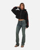 Ed Hardy Women's Afterburn Cropped Hoodie Black/Red