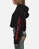 Ed Hardy Women's Afterburn Cropped Hoodie Black/Red