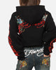 Ed Hardy Women's Afterburn Cropped Hoodie Black/Red