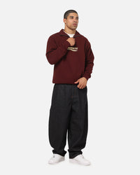 Vouseti Golf Wave Quarter Zip Crewneck Dark Plum