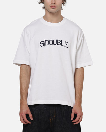 S Double Stencil Heavy Weight T-Shirt White